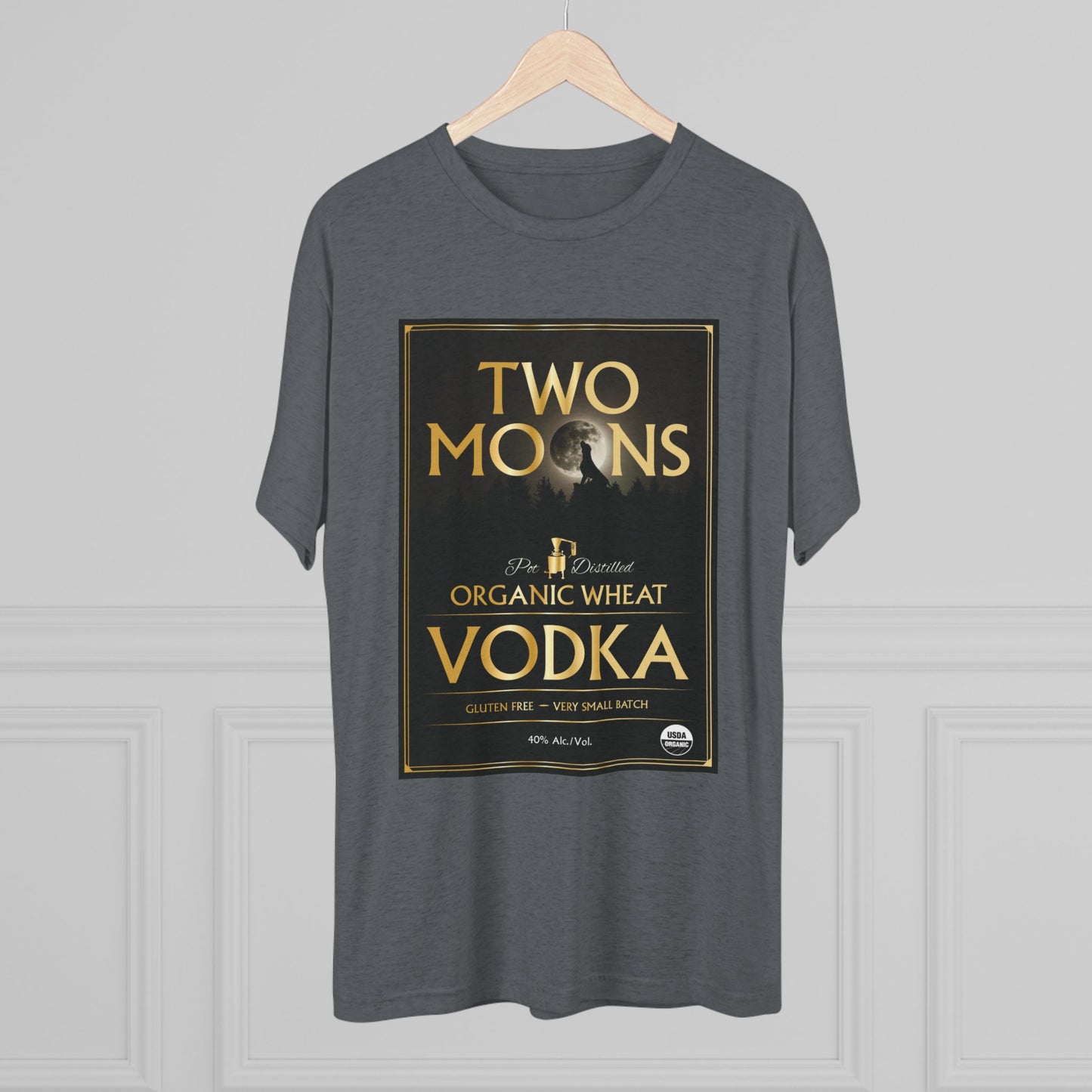 Two Moons Vodka Unisex Tri-Blend Crew Tee
