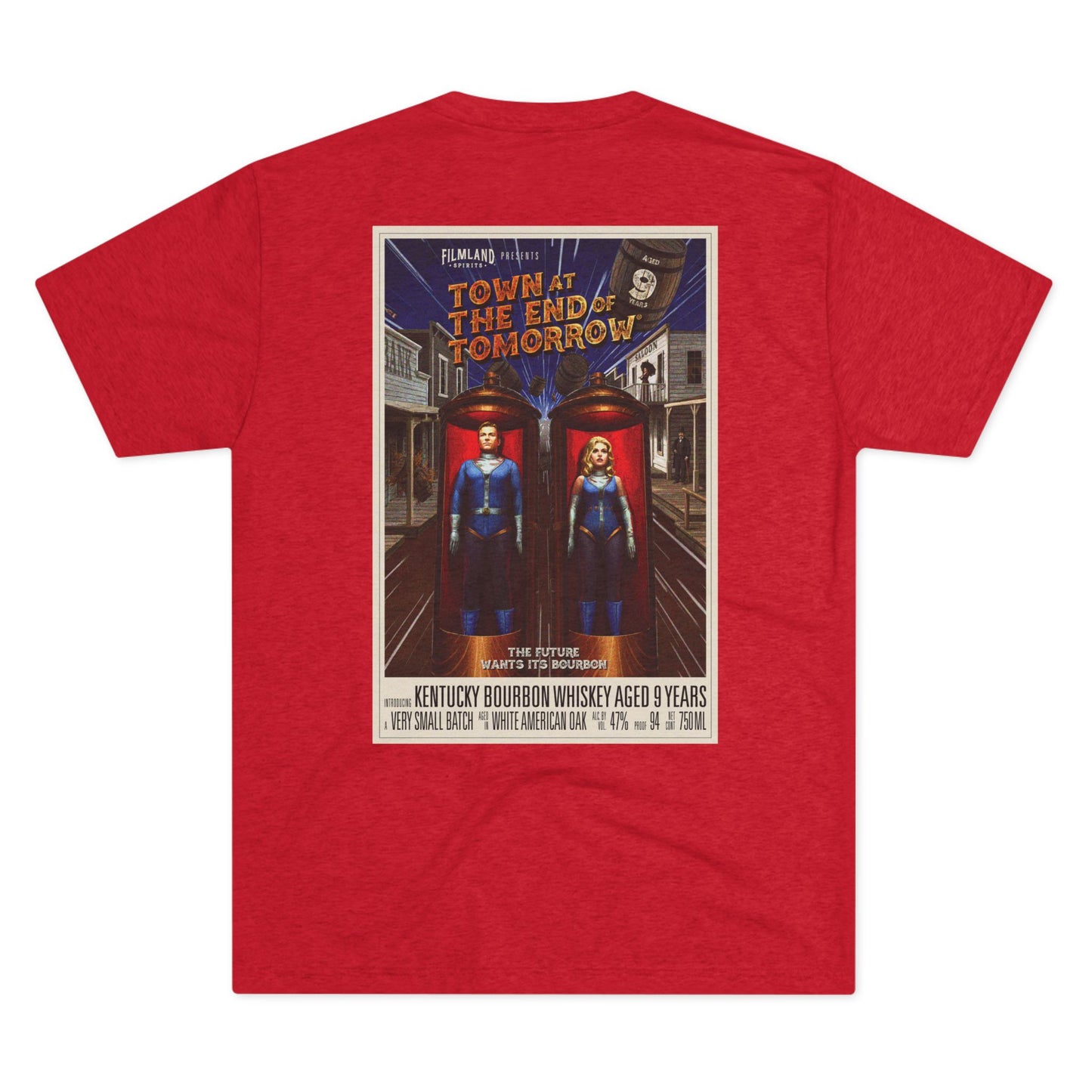 Filmland Town at the End of Tomorrow Unisex Tri-Blend Crew Tee