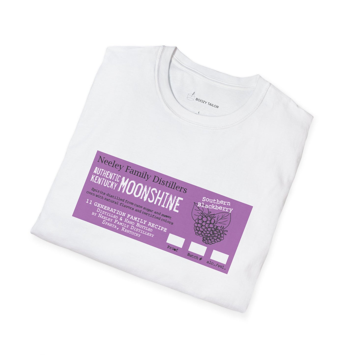 Neeley Family Distillers Southern Blackberry Moonshine Unisex Softstyle T-Shirt