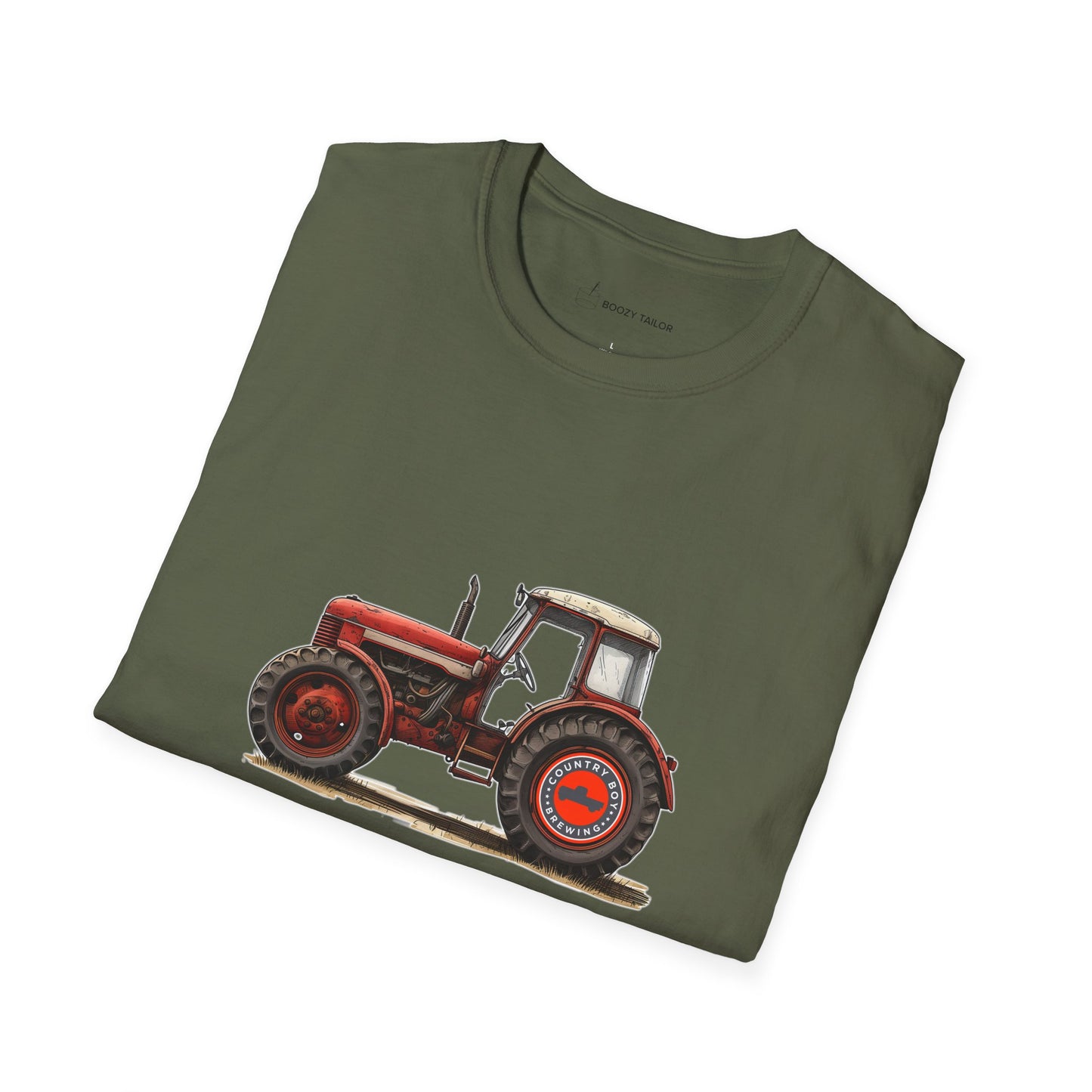 Country Boy Brewing Tractor Unisex Softstyle T-Shirt