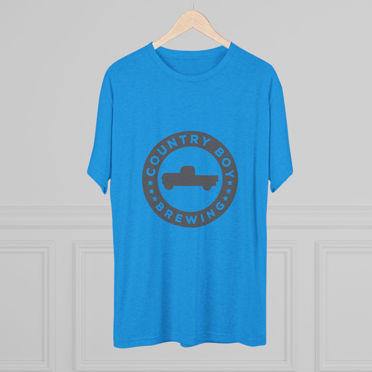 Country Boy Beer Logo Unisex Tri-Blend Crew Tee