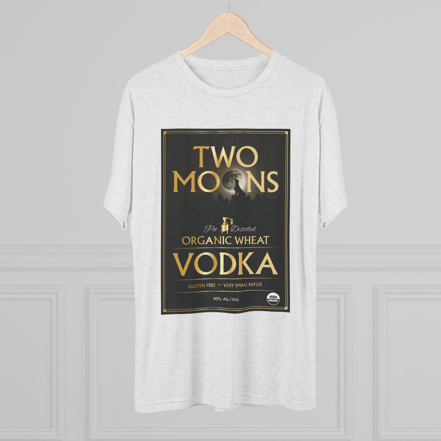 Two Moons Vodka Unisex Tri-Blend Crew Tee