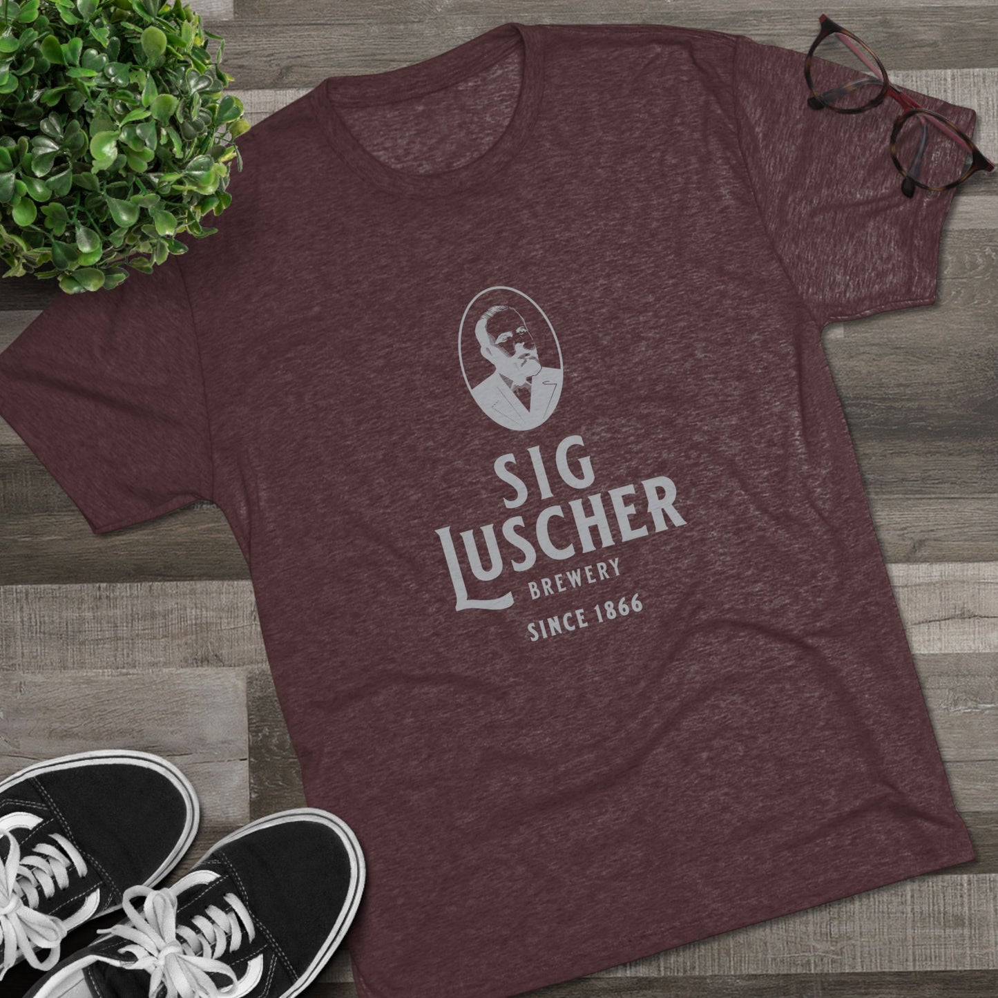 Sig Luscher Brewery Unisex Tri-Blend Crew Tee