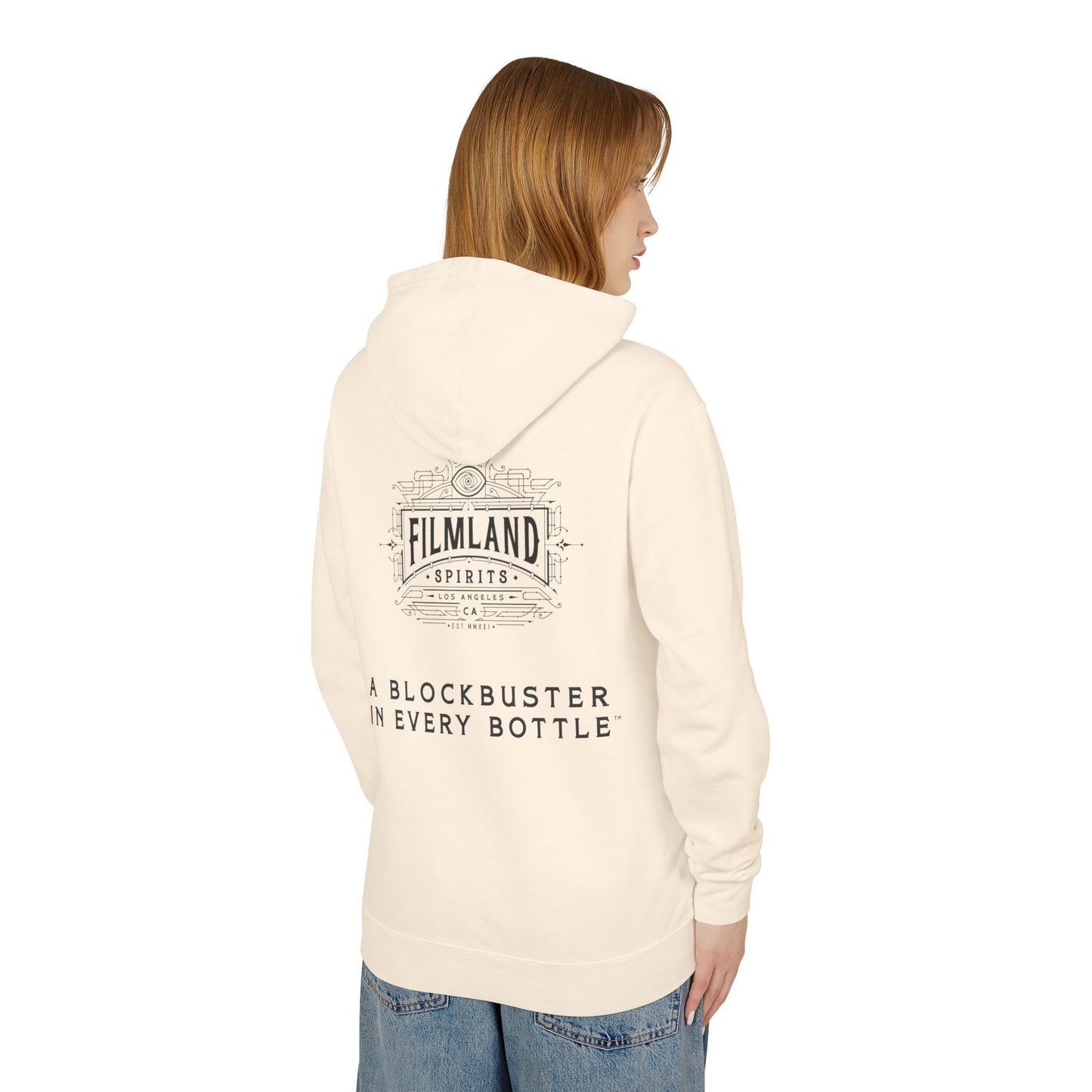 Filmland Moonlight Mayhem Unisex Lightweight Hooded Sweatshirt