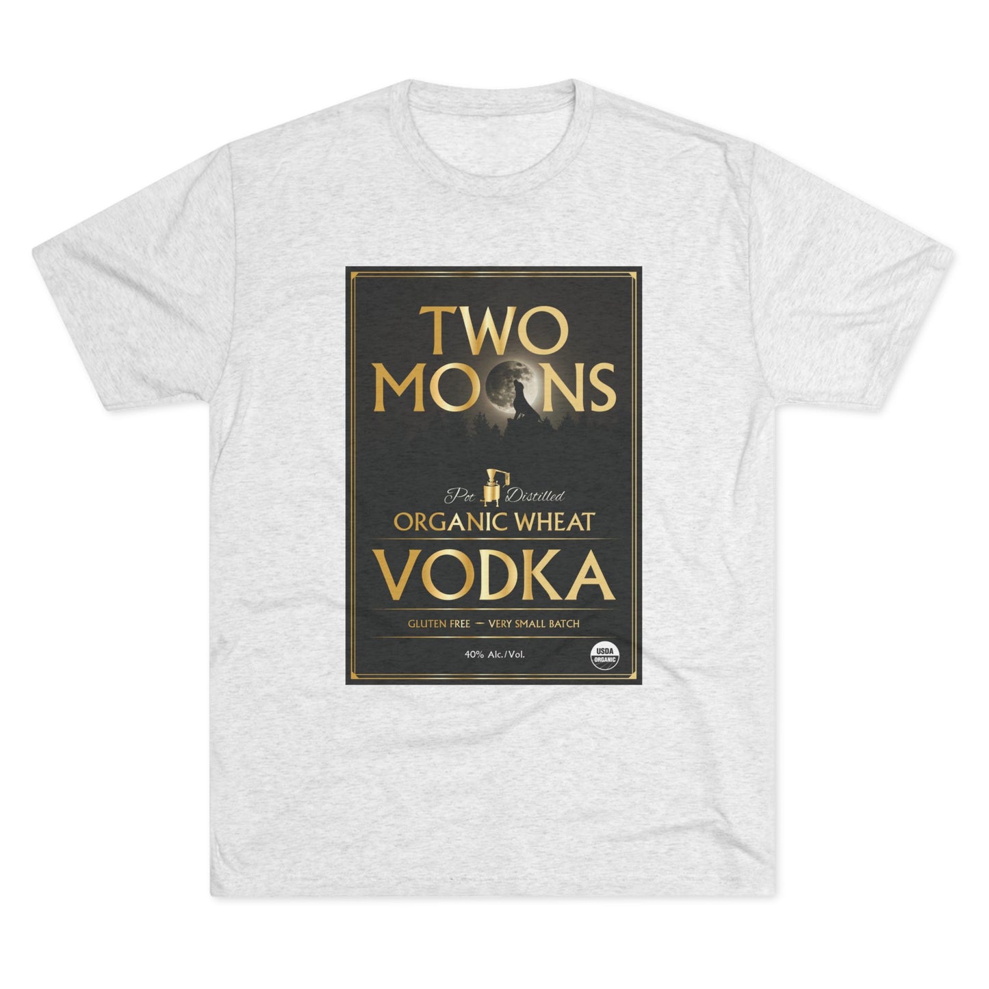 Two Moons Vodka Unisex Tri-Blend Crew Tee