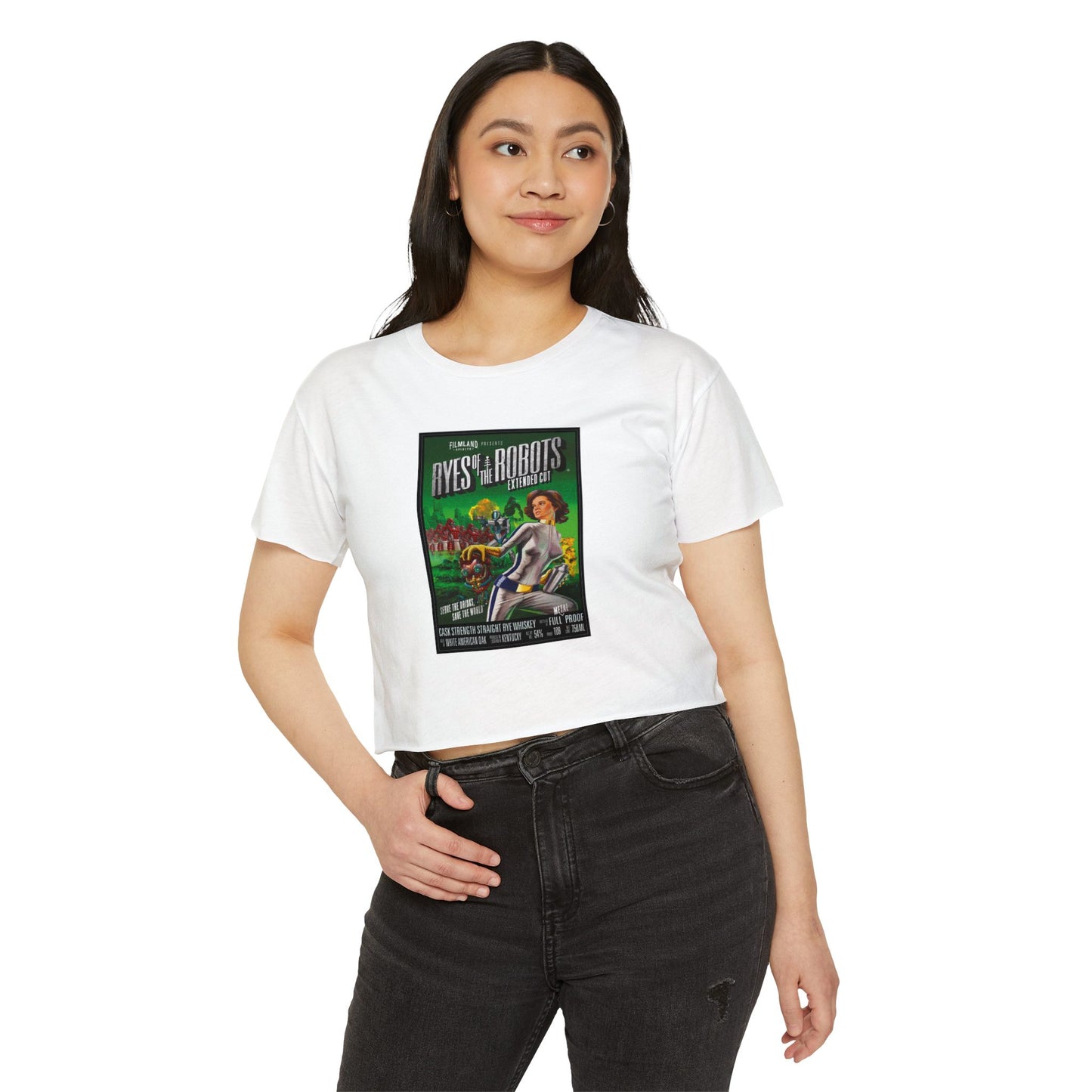 Filmland Ryes of the Robots Women's Festival Crop Top