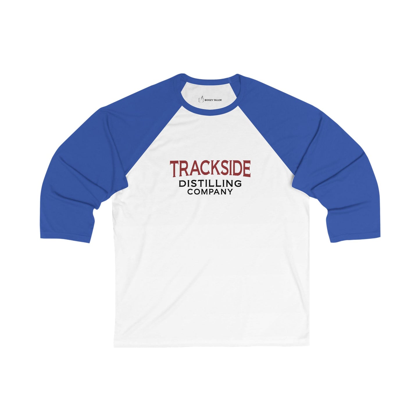 Trackside Distilling Raglan Unisex 3\4 Sleeve Baseball Tee