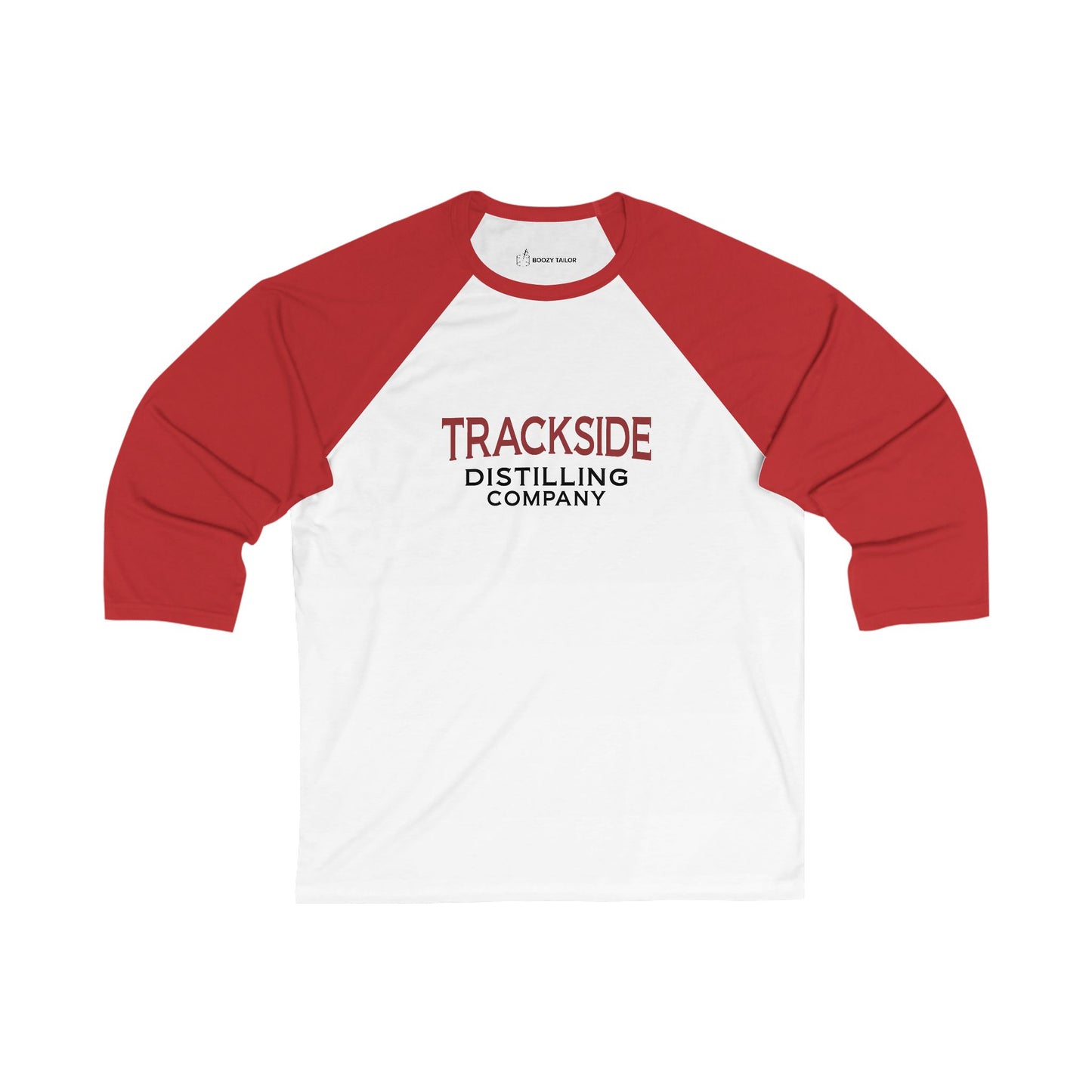 Trackside Distilling Raglan Unisex 3\4 Sleeve Baseball Tee