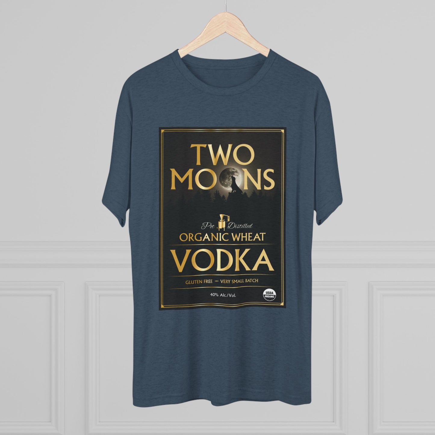 Two Moons Vodka Unisex Tri-Blend Crew Tee