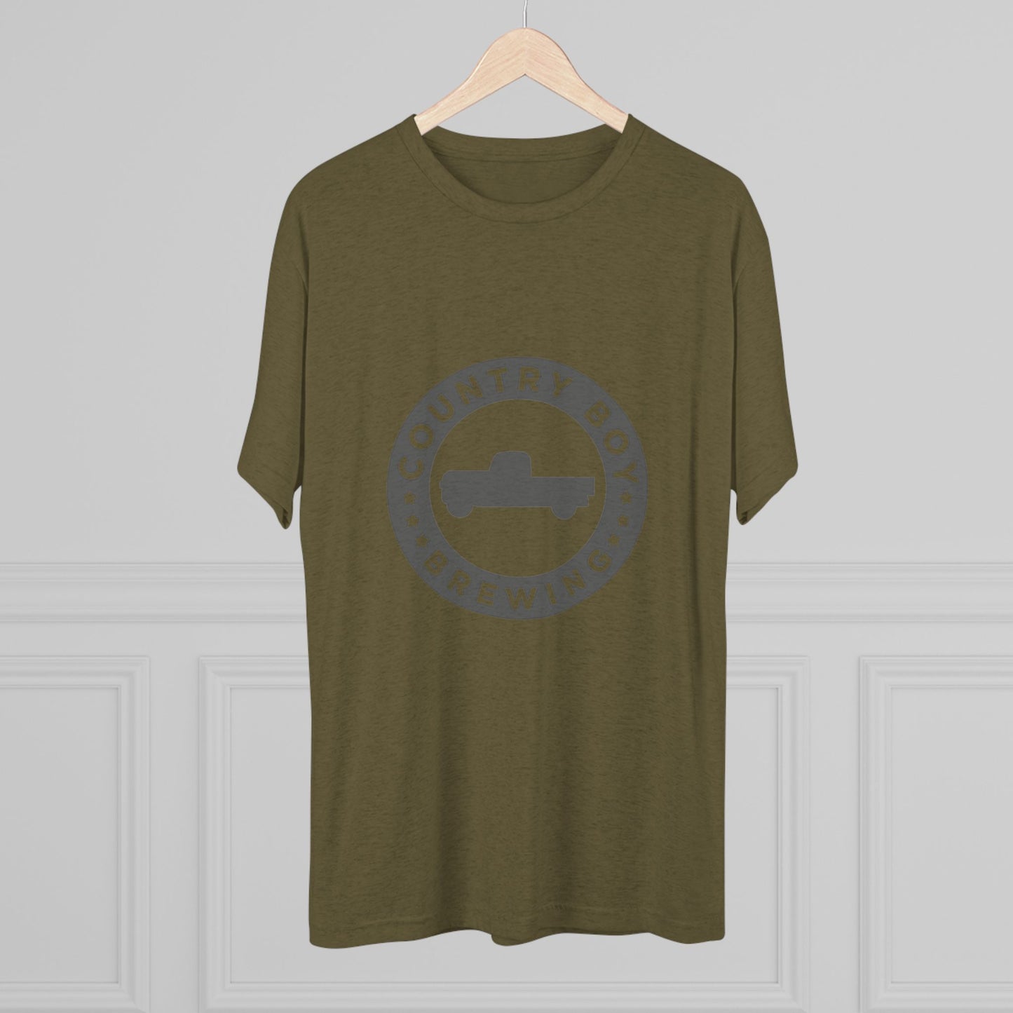 Country Boy Beer Logo Unisex Tri-Blend Crew Tee