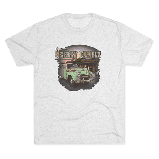 Neeley Family Distillery Car Unisex Tri-Blend Crew Tee
