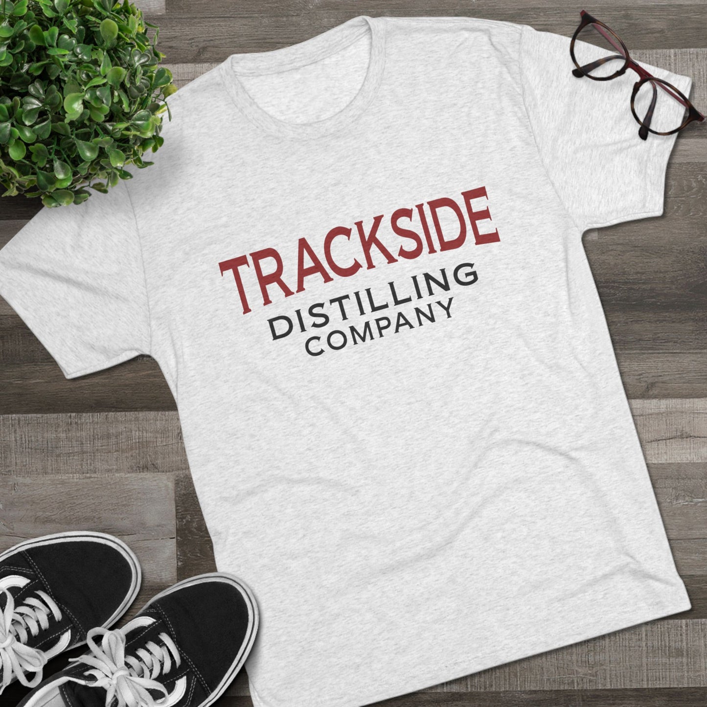 Trackside Distilling Company Unisex Tri-Blend Crew Tee