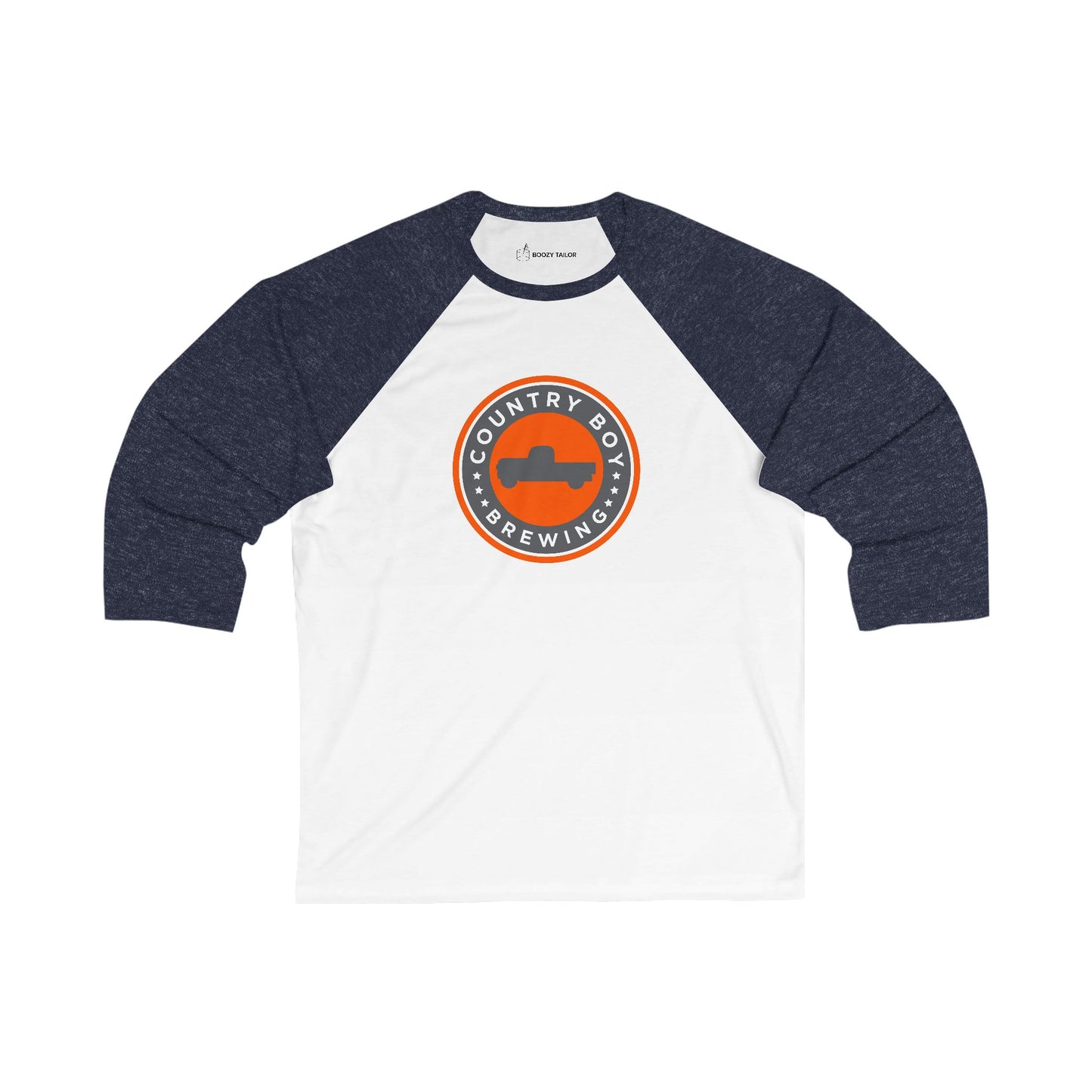 Country Boy Logo Unisex 3\4 Sleeve Baseball Tee