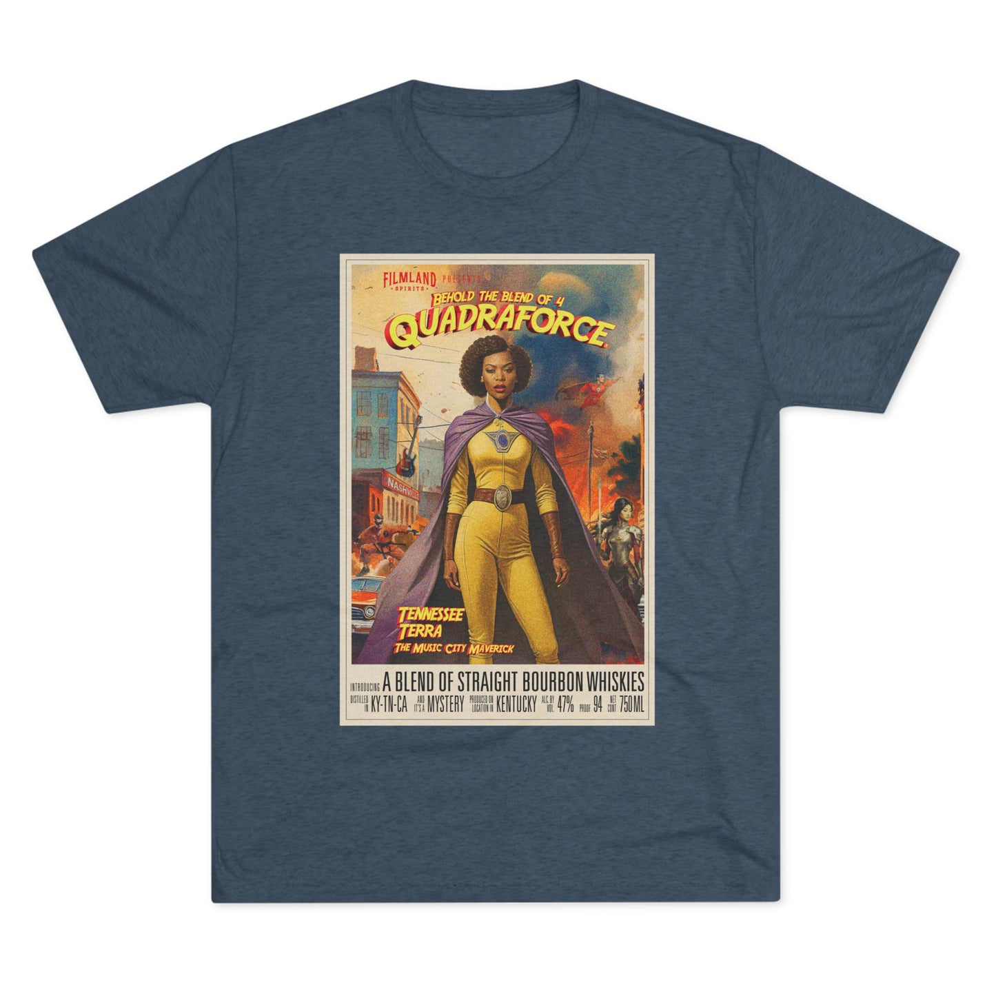 Filmland Quadraforce Unisex Tri-Blend Crew Tee