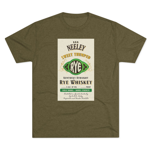 Neeley Sweet Thumped Rye Unisex Tri-Blend Crew Tee