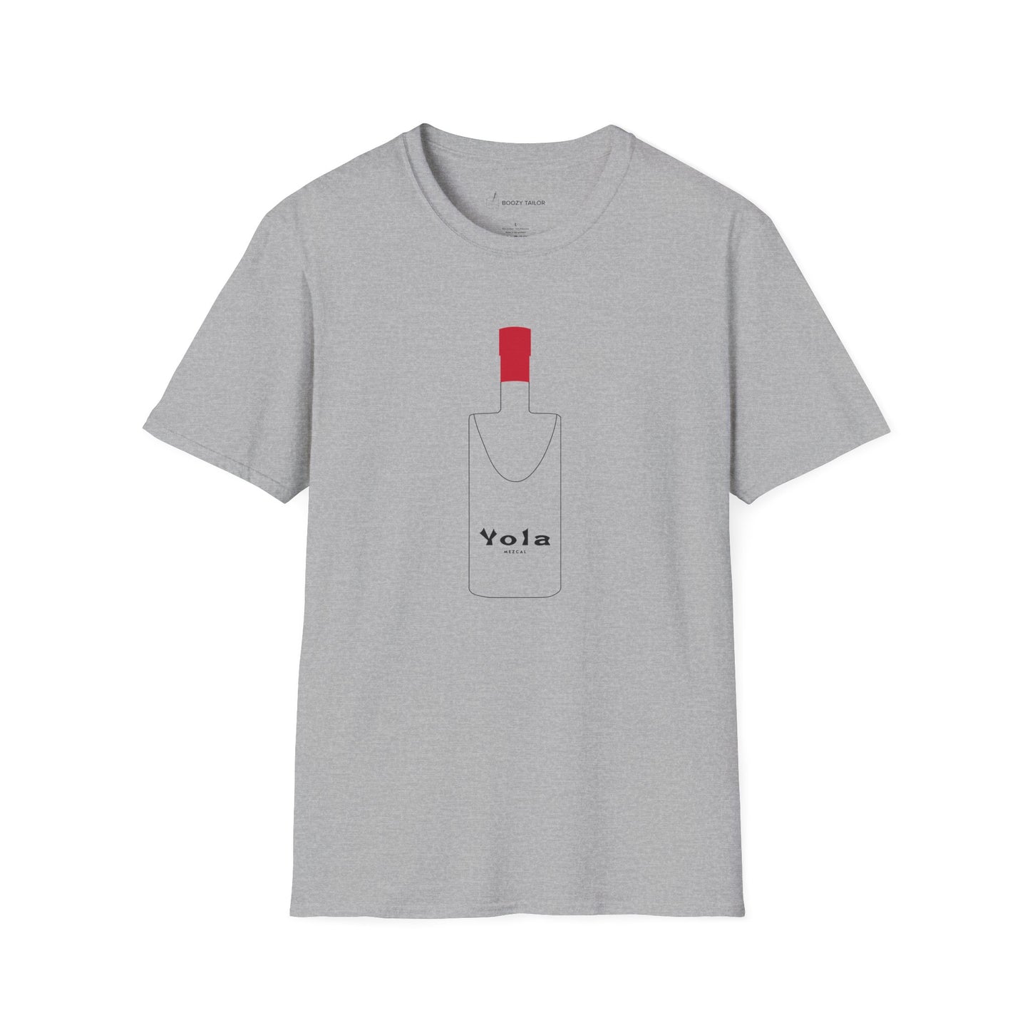 Yola Mezcal Bottle Outline Unisex Softstyle T-Shirt