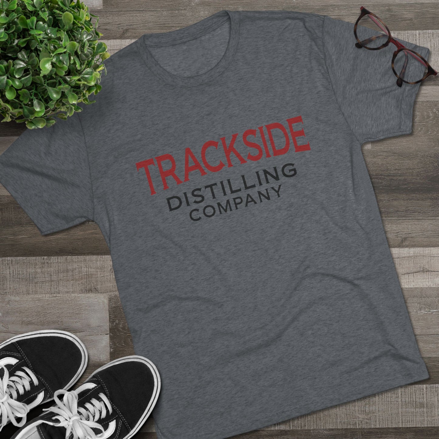 Trackside Distilling Company Unisex Tri-Blend Crew Tee