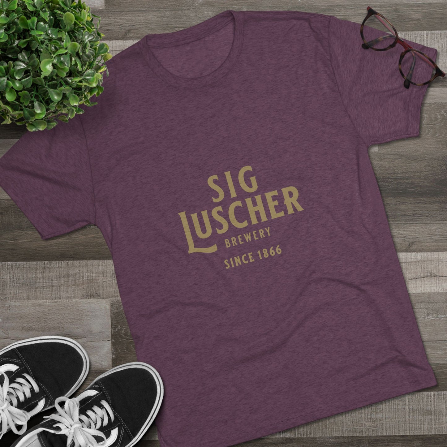 Sig Luscher Brewery Unisex Tri-Blend Crew Tee