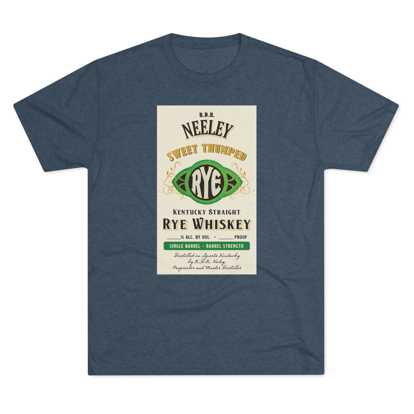 Neeley Sweet Thumped Rye Unisex Tri-Blend Crew Tee