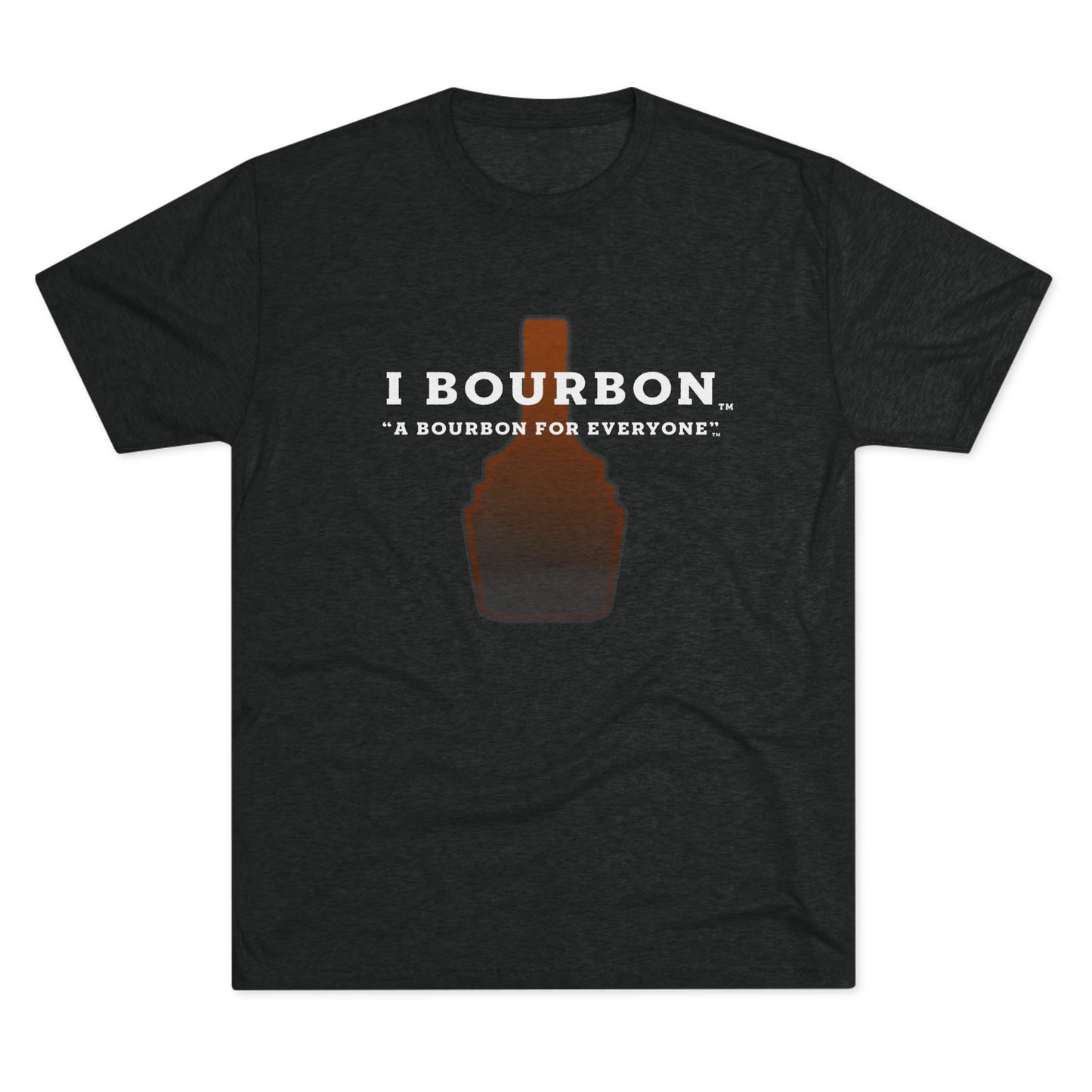 I Bourbon Outline Unisex Tri-Blend Crew Tee