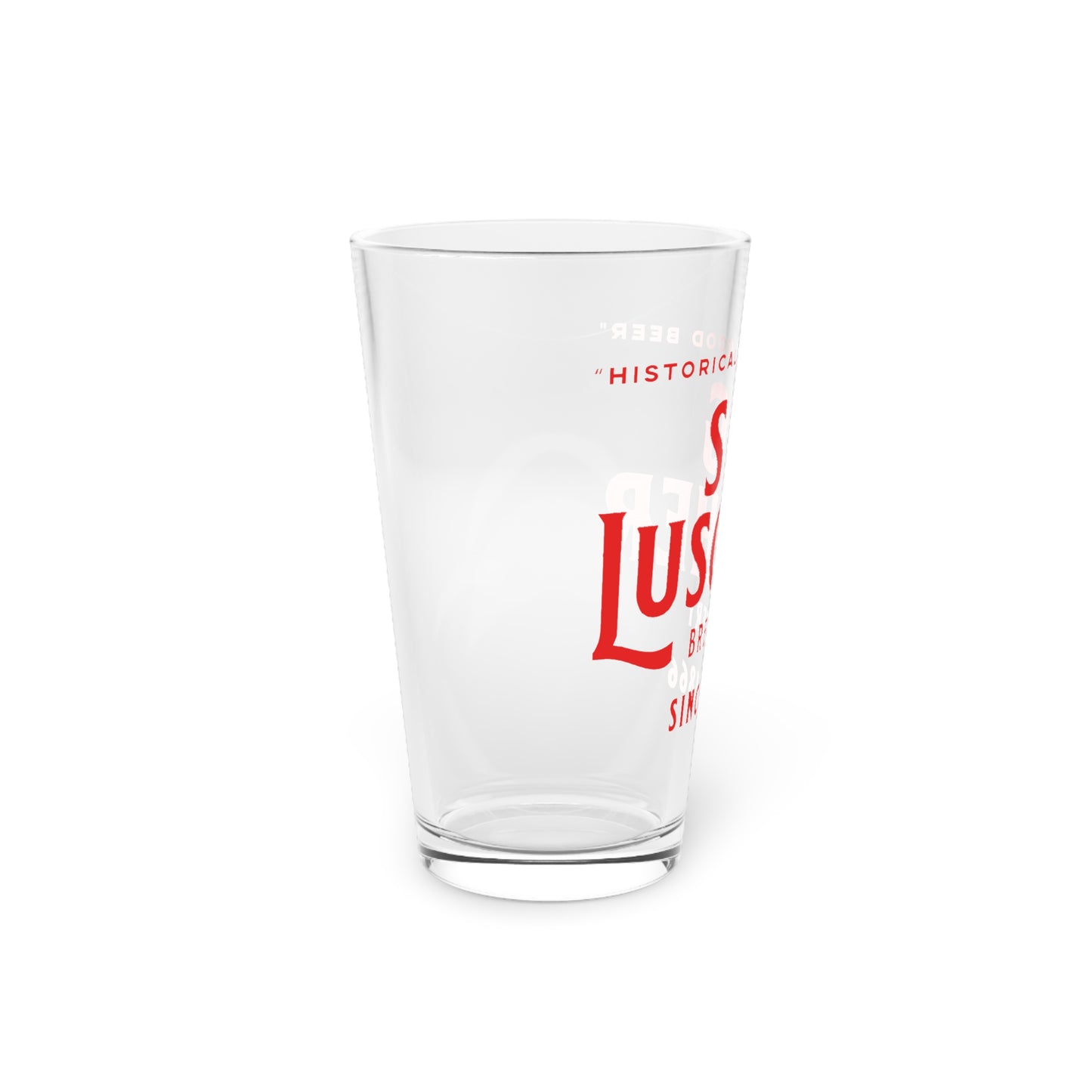 Sig Luscher Brewery Pint Glass, 16oz