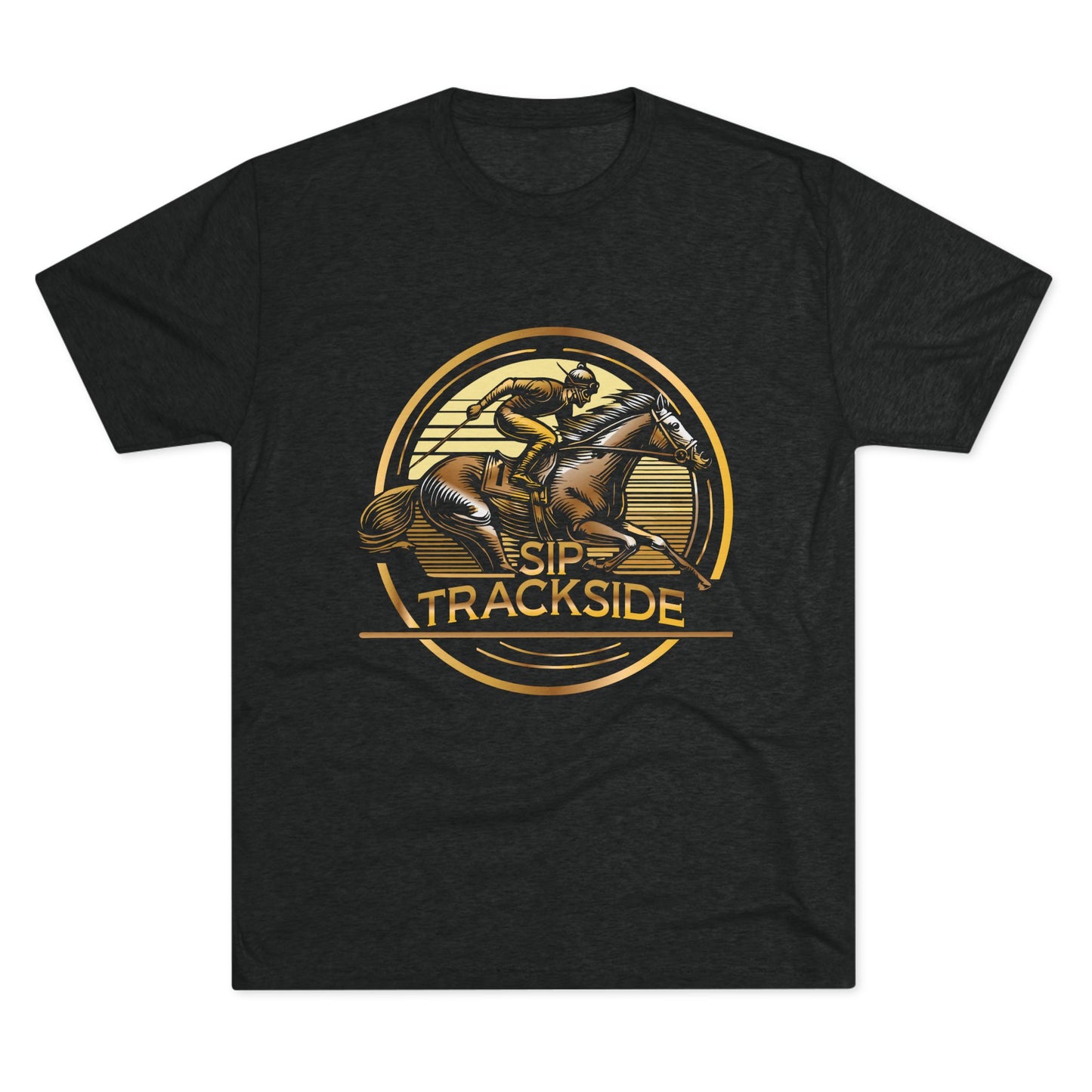 Trackside Distilling Sip Trackside Unisex Tri-Blend Crew Tee