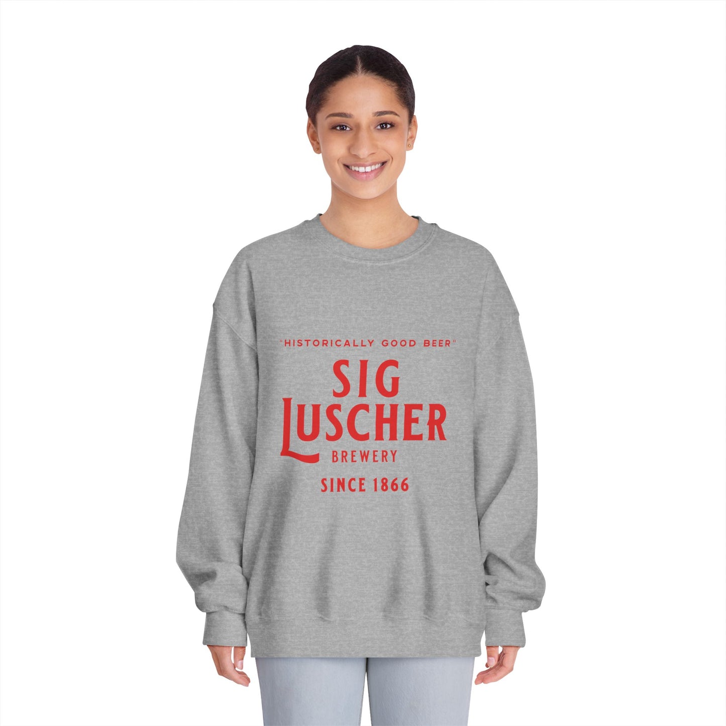 Sig Luscher Brewery Unisex DryBlend® Crewneck Sweatshirt