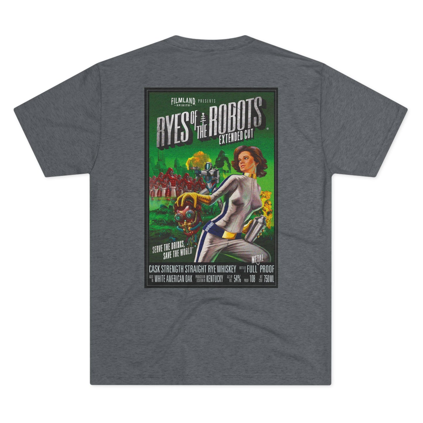 Filmland Ryes of the Robots Unisex Tri-Blend Crew Tee