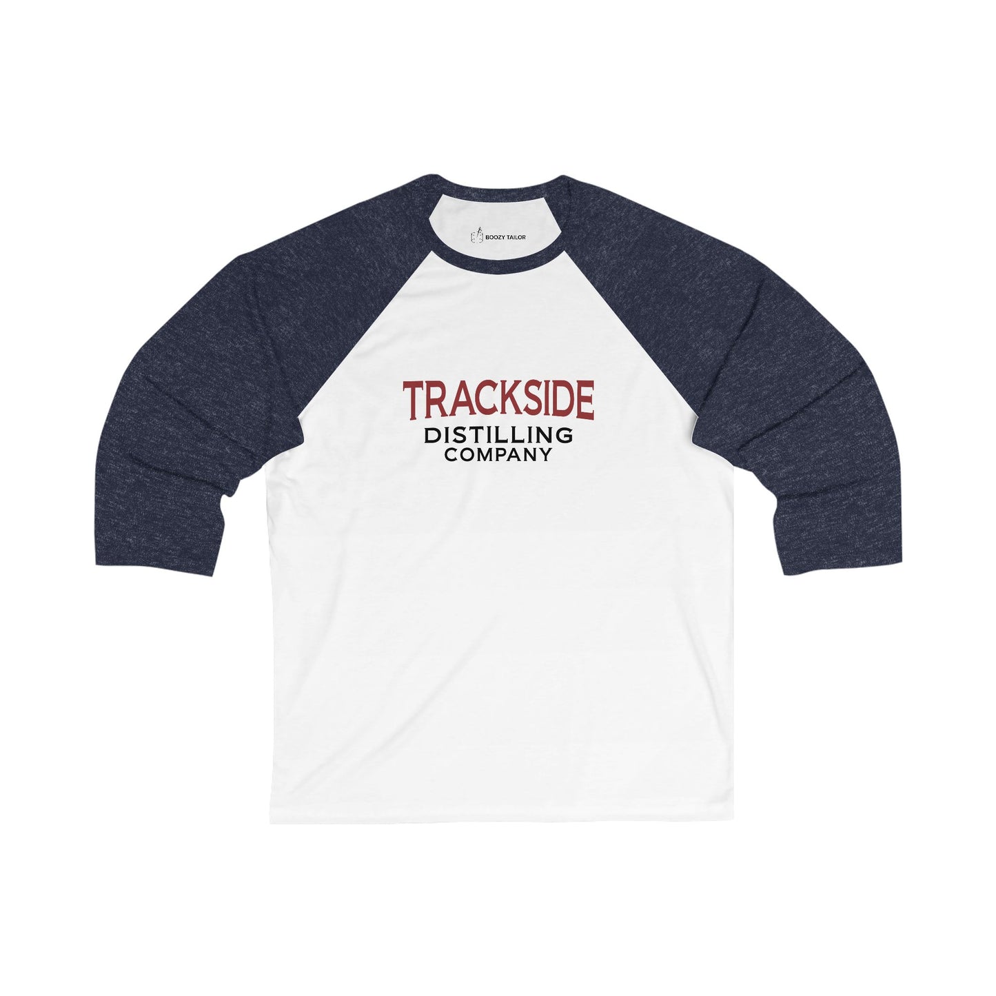 Trackside Distilling Raglan Unisex 3\4 Sleeve Baseball Tee