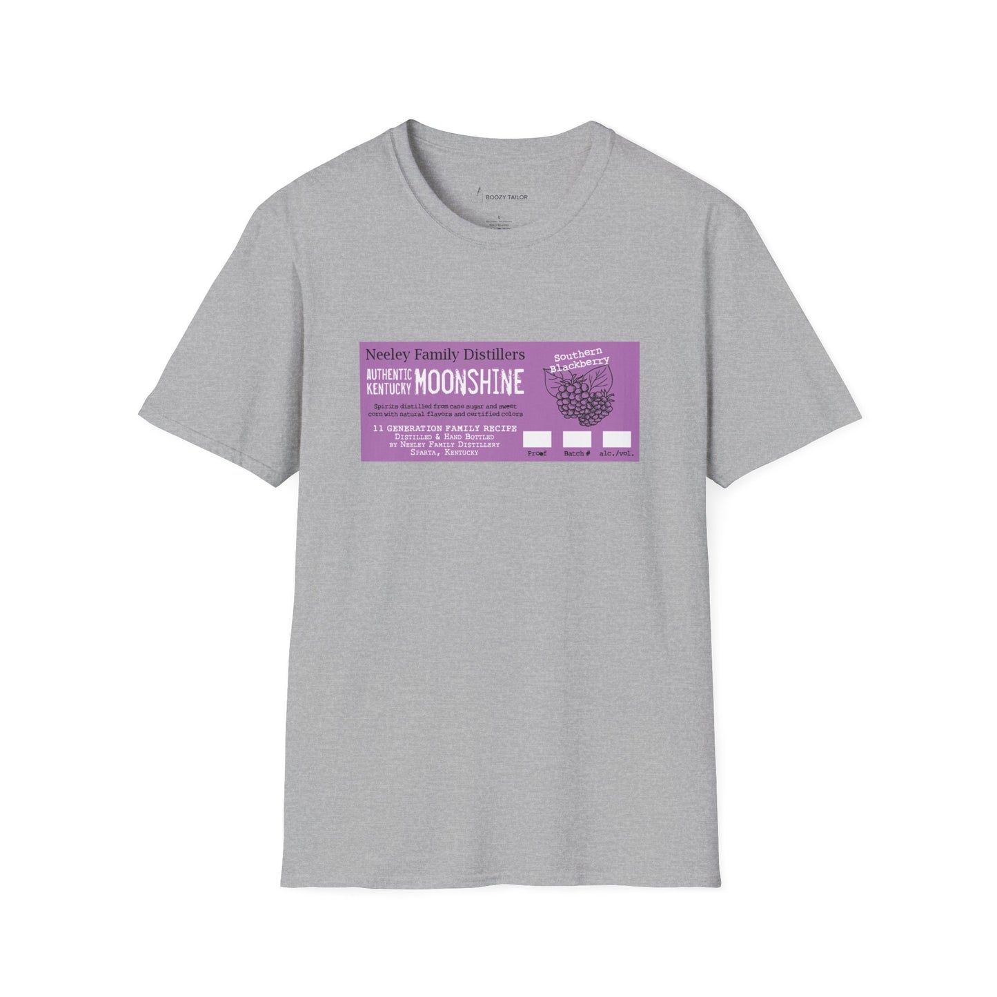 Neeley Family Distillers Southern Blackberry Moonshine Unisex Softstyle T-Shirt