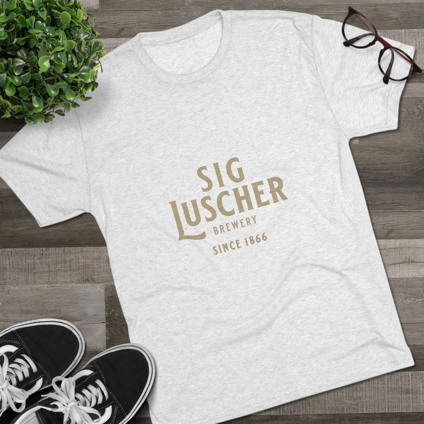 Sig Luscher Brewery Unisex Tri-Blend Crew Tee