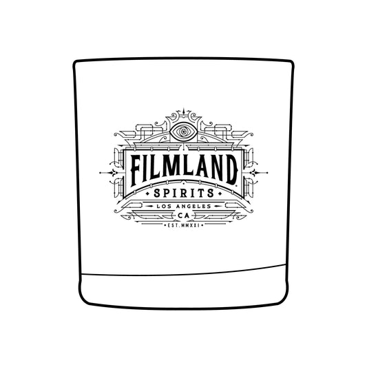 Filmland Spirits Whiskey Glass, 10.5oz - Engraved
