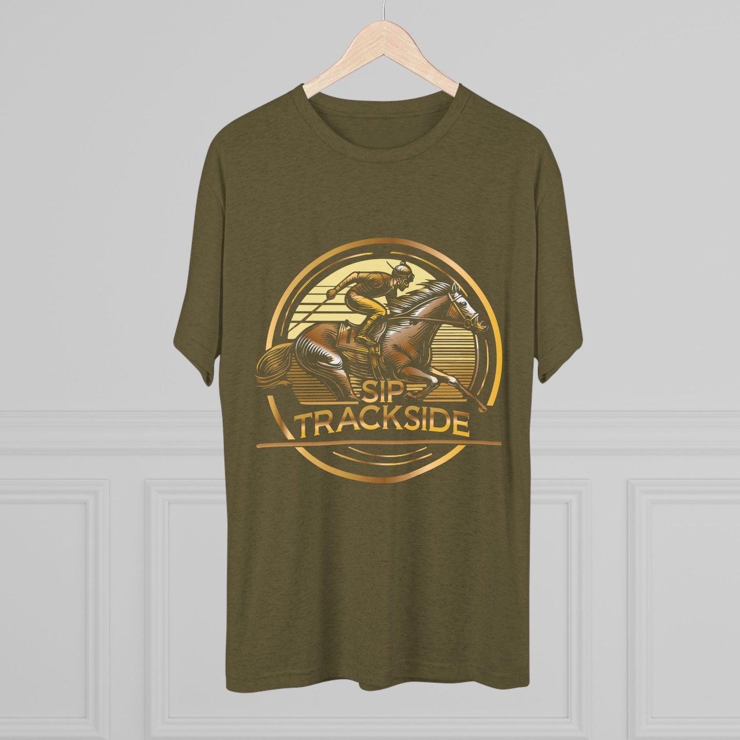Trackside Distilling Sip Trackside Unisex Tri-Blend Crew Tee