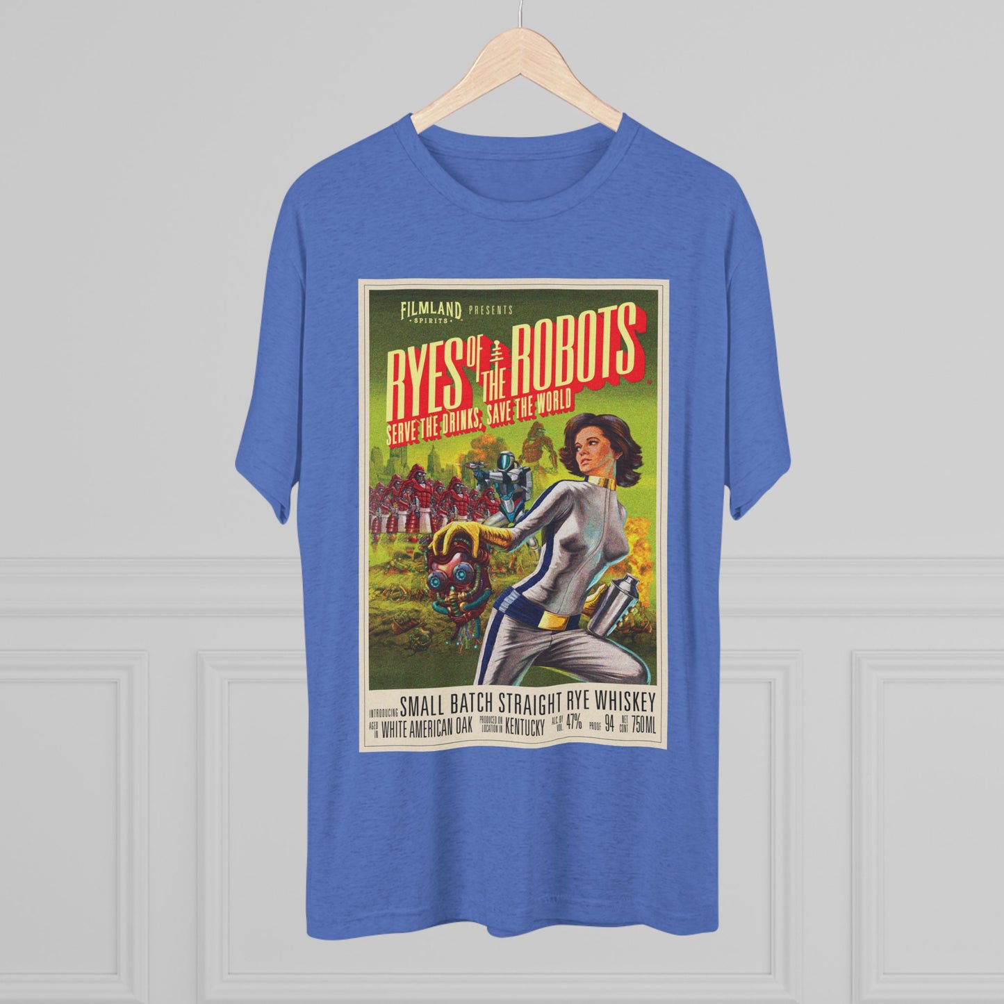 Filmland Ryes of the Robots Unisex Tri-Blend Crew Tee