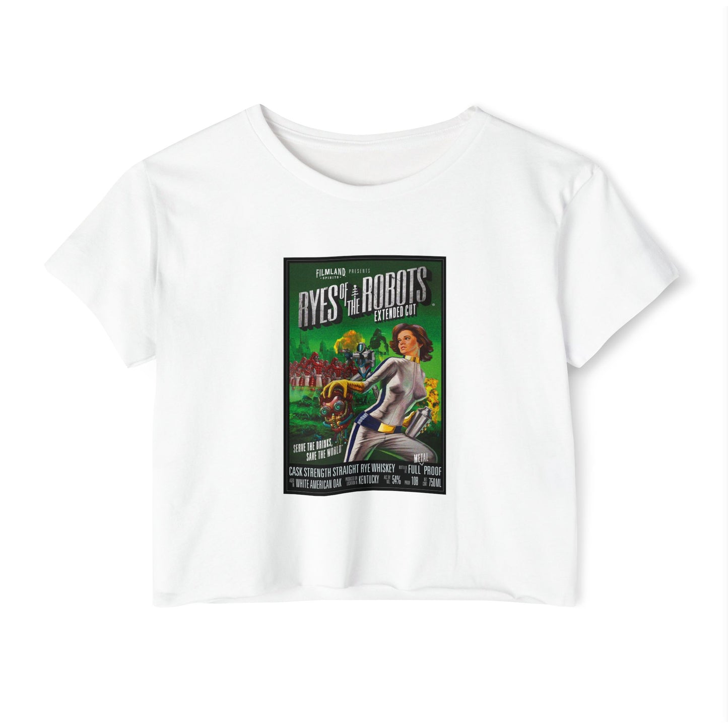 Filmland Ryes of the Robots Women's Festival Crop Top