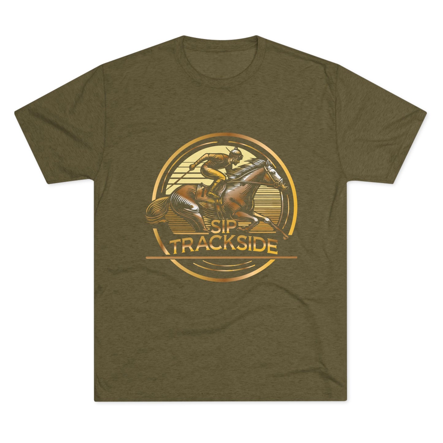 Trackside Distilling Sip Trackside Unisex Tri-Blend Crew Tee