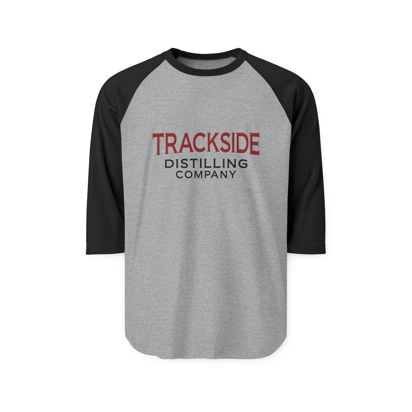 Trackside Distilling Unisex Three-Quarter Sleeve Raglan Shirt