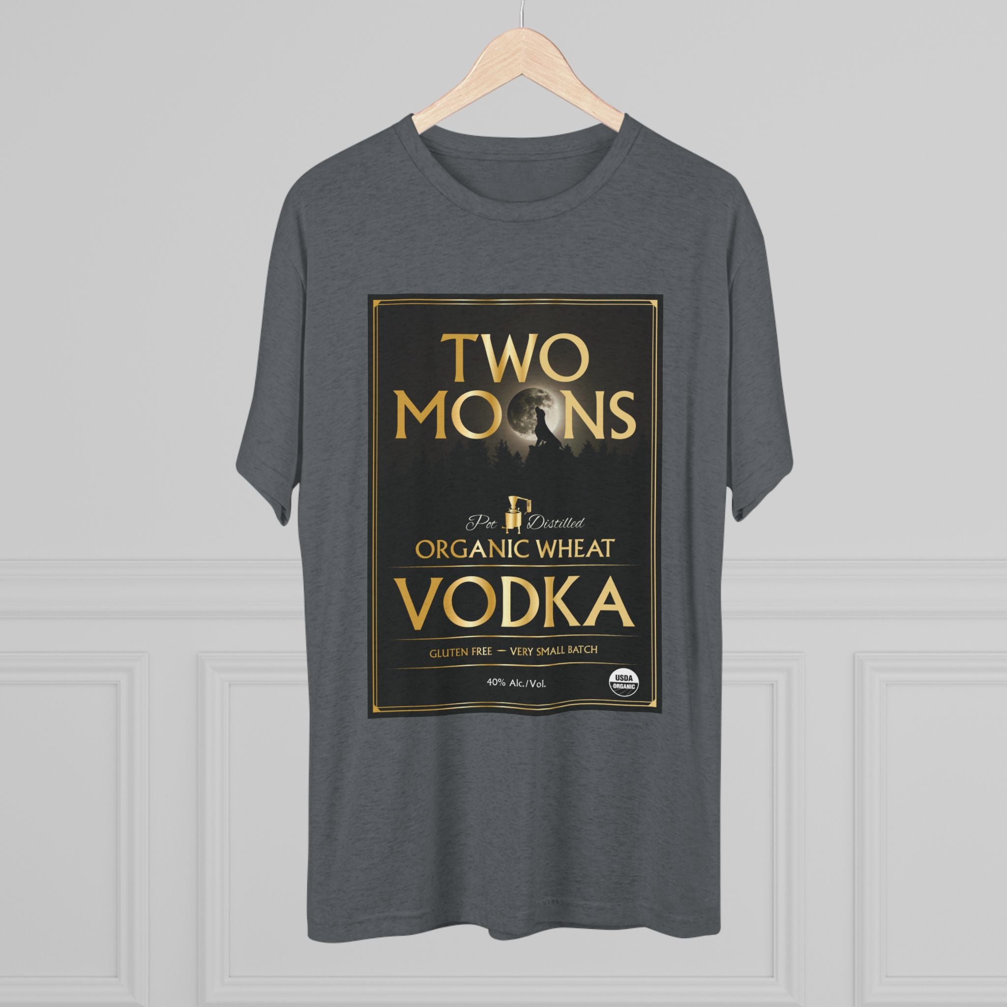Two Moons Vodka Unisex Tri-Blend Crew Tee-14