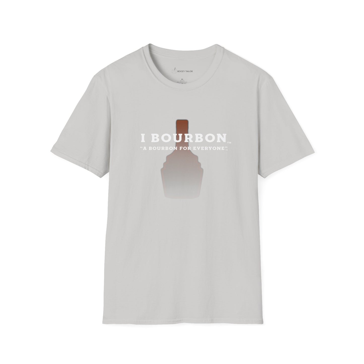 I Bourbon Faded Bottle Unisex Softstyle T-Shirt