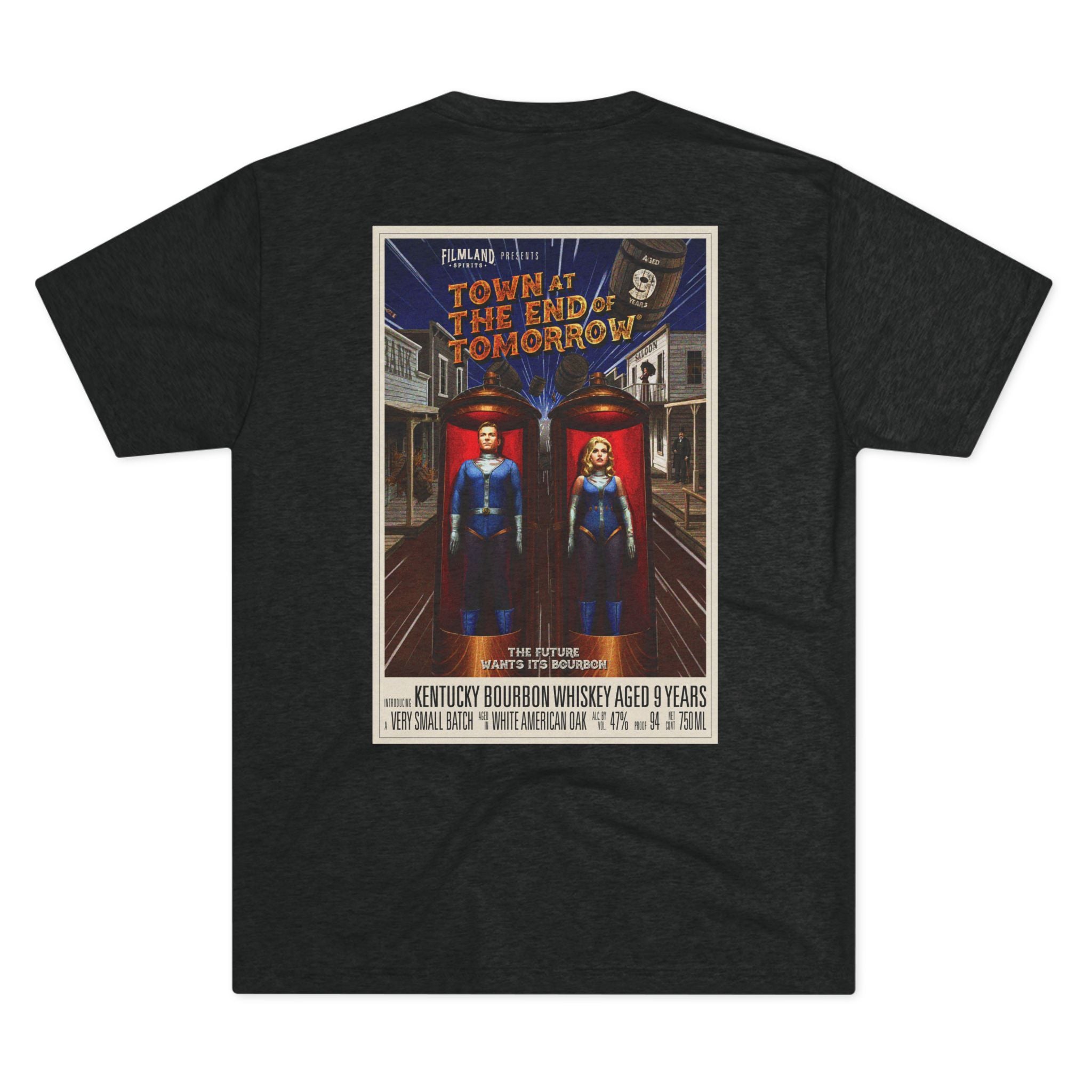 Filmland Town at the End of Tomorrow Unisex Tri-Blend Crew Tee-8