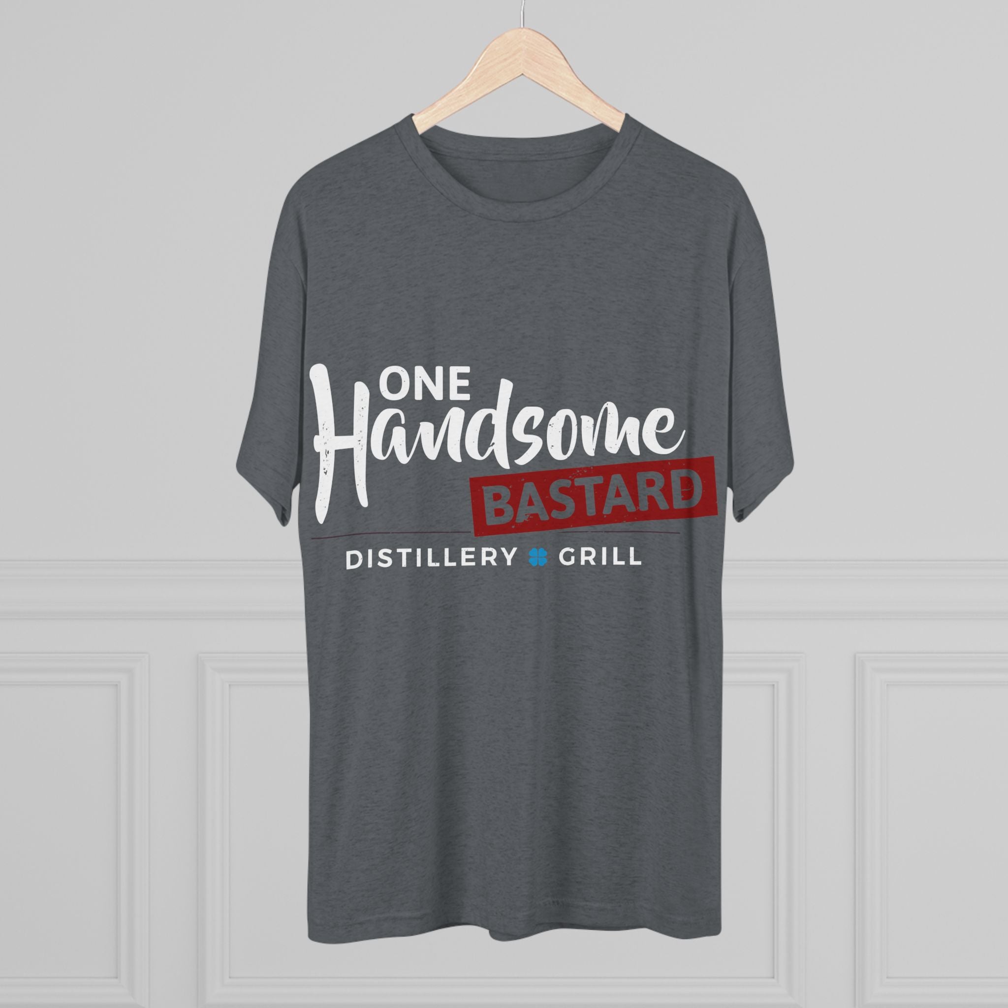 One Handsome Bastard Distillery Unisex Tri-Blend Crew Tee-28