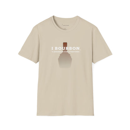 I Bourbon Faded Bottle Unisex Softstyle T-Shirt