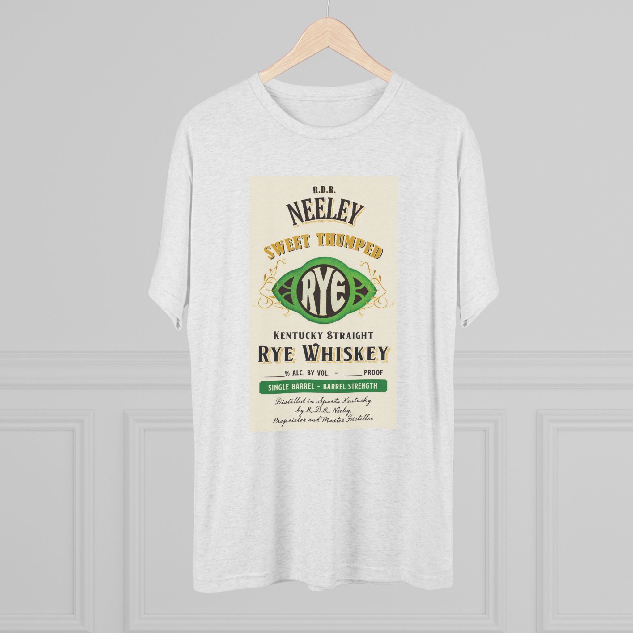Neeley Sweet Thumped Rye Unisex Tri-Blend Crew Tee-11