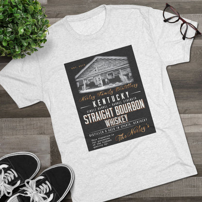 Neeley Family Distillery Bourbon Unisex Tri-Blend Crew Tee