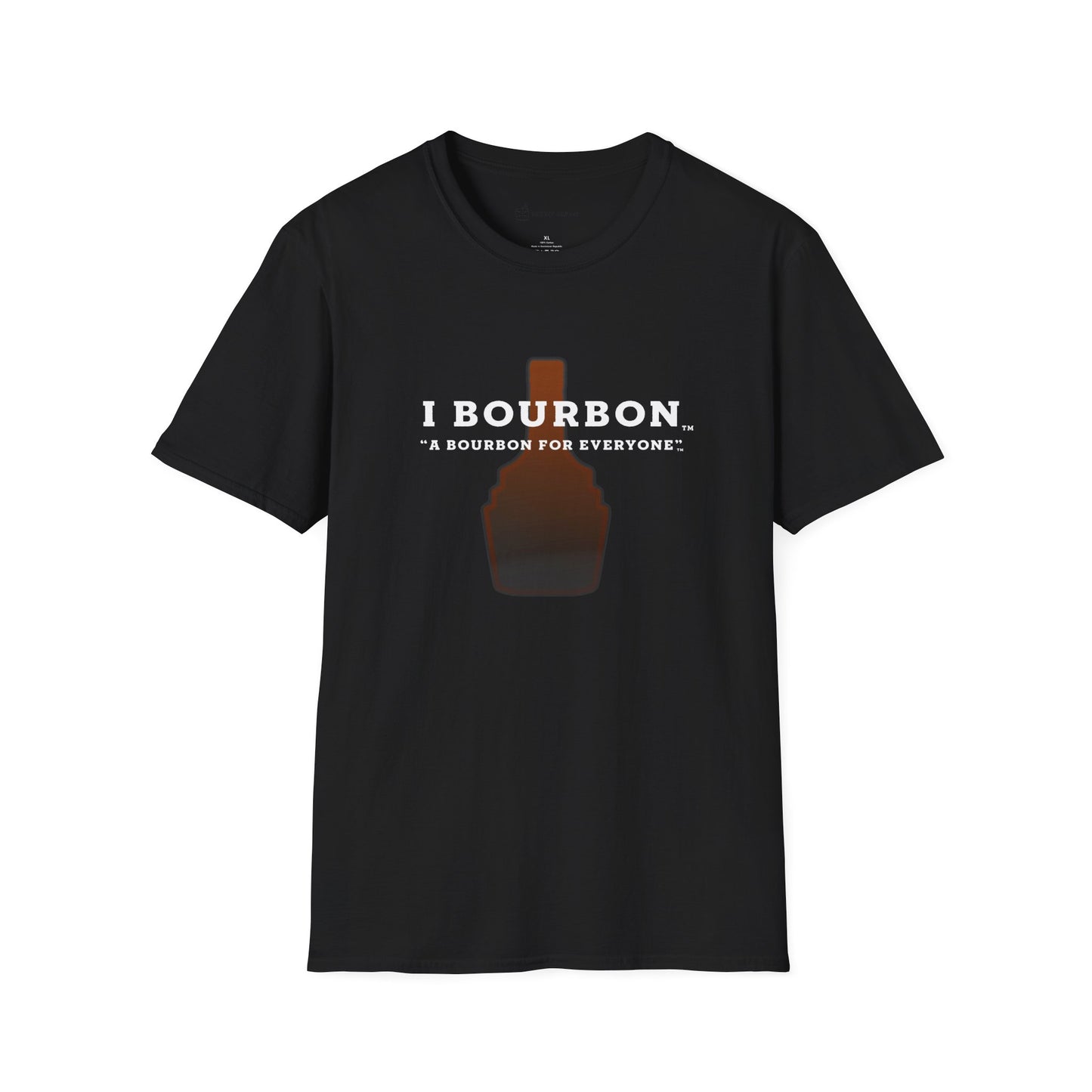 I Bourbon Faded Bottle Unisex Softstyle T-Shirt