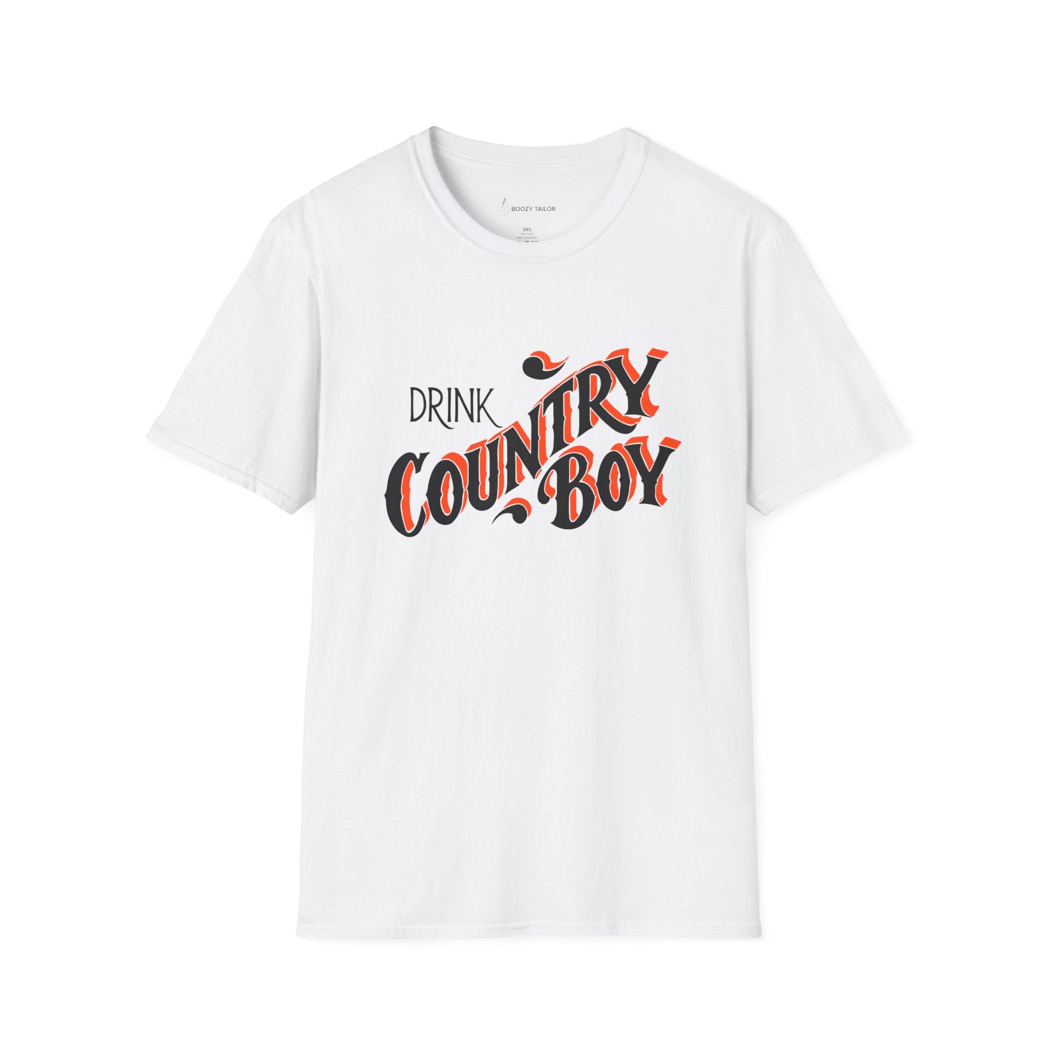 Drink Country Boy Beer Unisex Softstyle T-Shirt-4