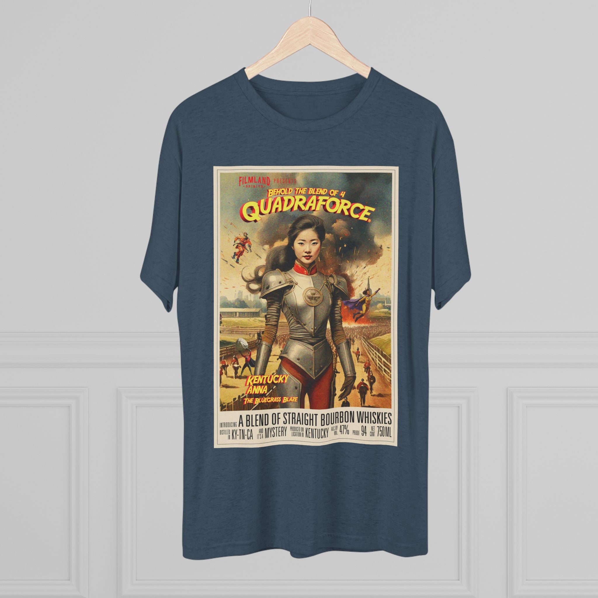 Filmland Quadraforce Unisex Tri-Blend Crew Tee-10