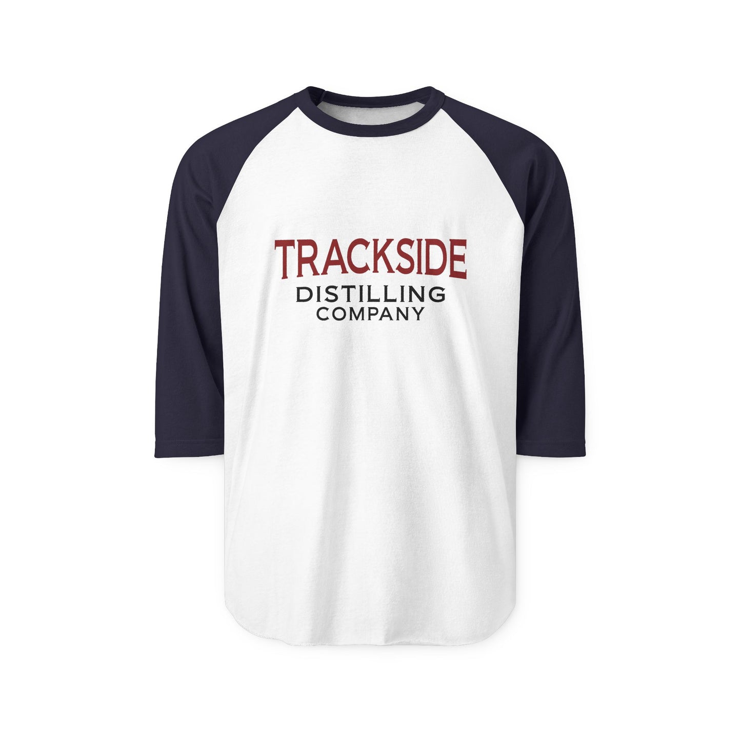 Trackside Distilling Unisex Three-Quarter Sleeve Raglan Shirt