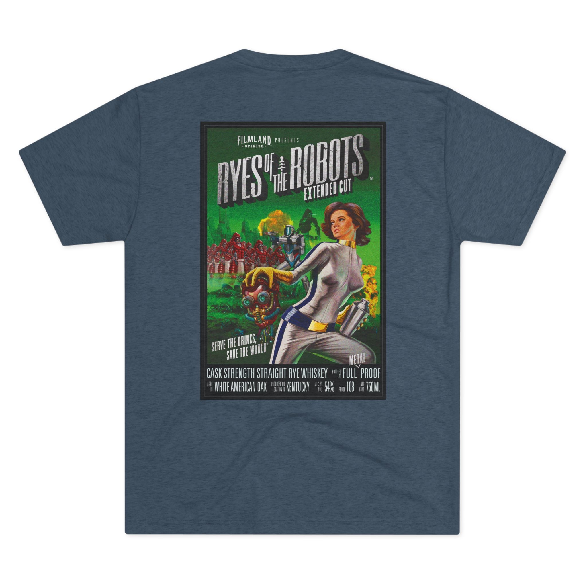 Filmland Ryes of the Robots Unisex Tri-Blend Crew Tee-8