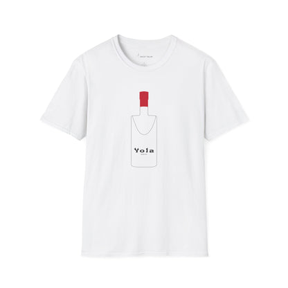 Yola Mezcal Bottle Outline Unisex Softstyle T-Shirt